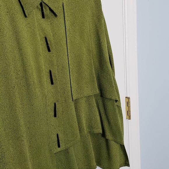 Vintage Lagenlook Aysemetrical Art to Wear Big Shirt Cape Drape Carole Thomkins - Picture 13 of 15